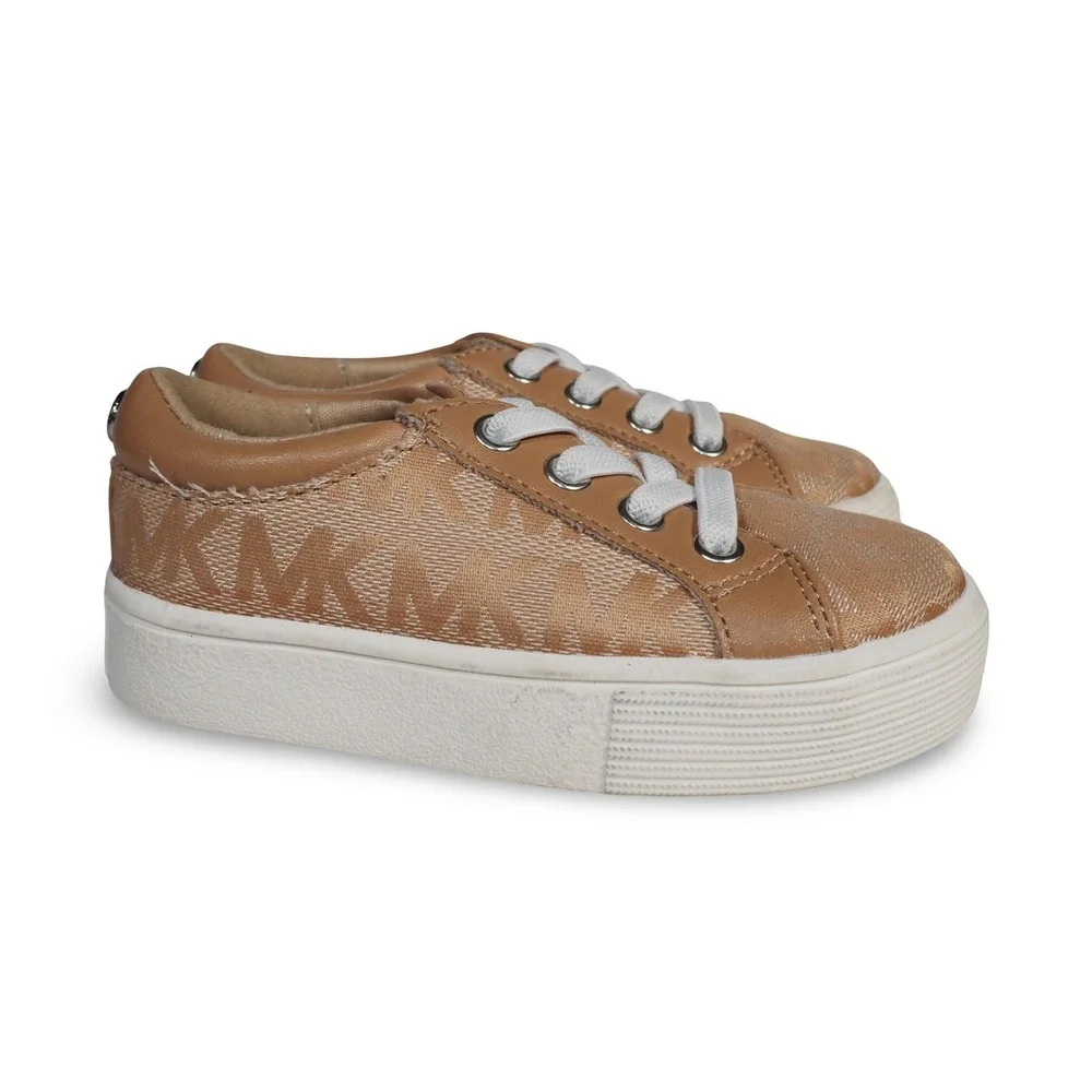 Michael‎ Kors MK Oake 2 Signature Sneakers Tan Toddler 5